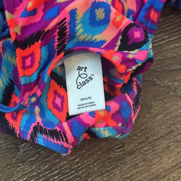 Set of Swimming Suits.  Girls size XS 4/5. Cat and Jack, Art Class brands. - Picture 4 of 4